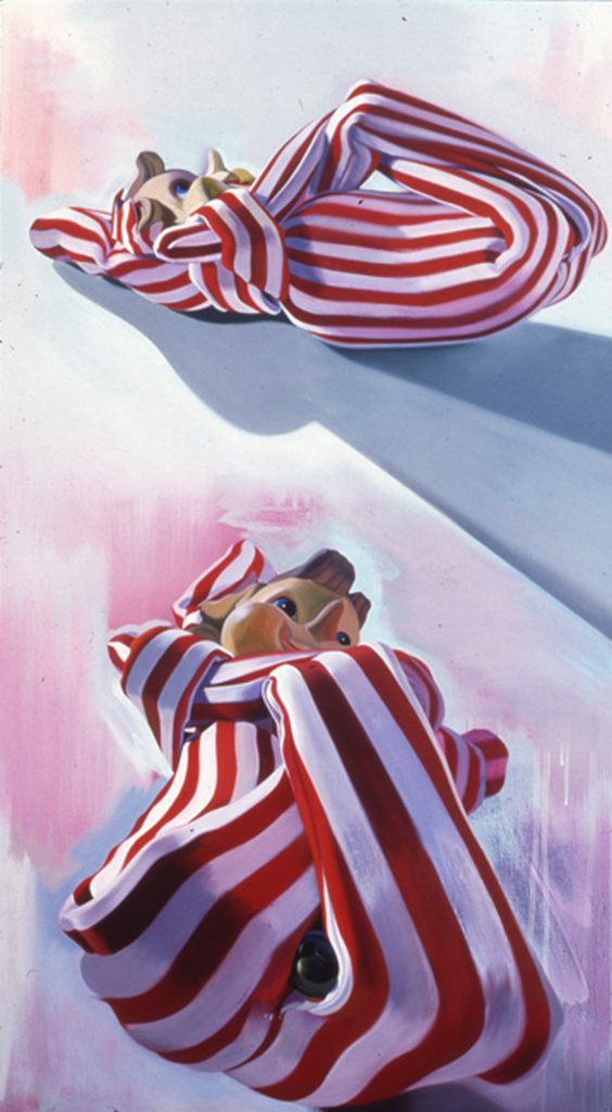 Ringing the Bell Backwards, 1997, oil on canvas, 50 x 28 inches
